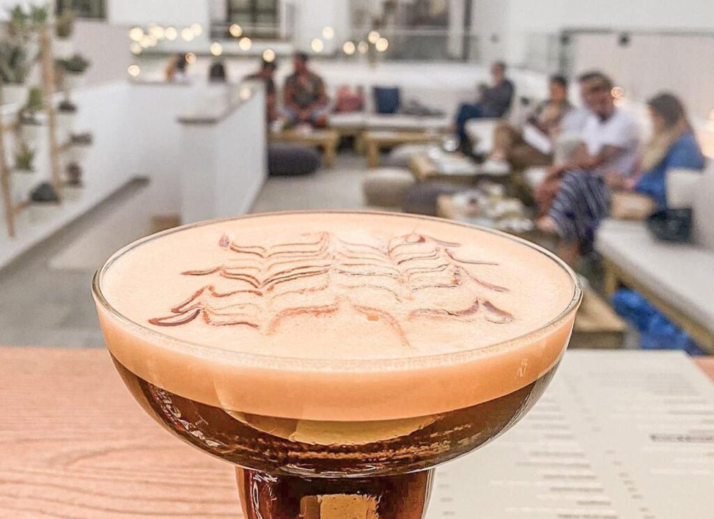 Expresso martini on the rooftop of Indigo bar